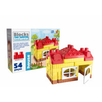 CASA BLOCKS INFANTO C/54PÇS 29CM 629